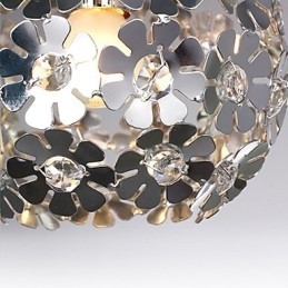 Moderne moderne Globe Crystal Mini Style galvaniseret pendel