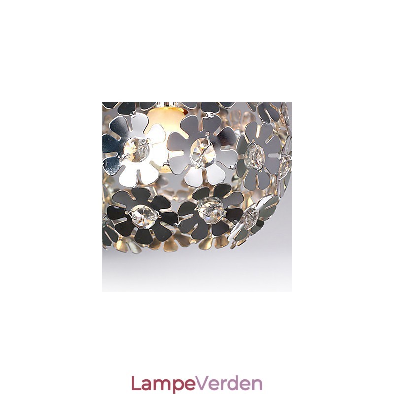 Moderne moderne Globe Crystal Mini Style galvaniseret pendel