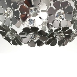 Moderne moderne Globe Crystal Mini Style galvaniseret pendel