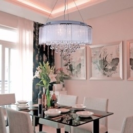 Moderne moderne tromle krystal galvaniseret pendel