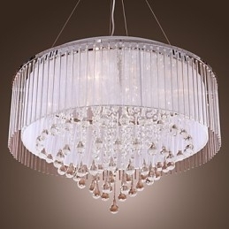 Moderne moderne tromle krystal galvaniseret pendel