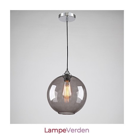Moderne glaspendel i Round Smoke Grey Bubble Design Moderne glaspendel i Round Smoke Grey Bubble Design