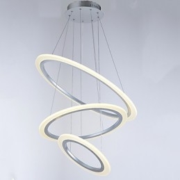 3 Ring DIY Form Akryl Pendel Light Loftlamper Lysekrone Belysning