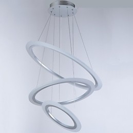 3 Ring DIY Form Akryl Pendel Light Loftlamper Lysekrone Belysning