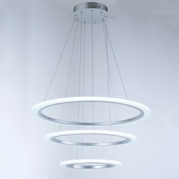 3 Ring DIY Form Akryl Pendel Light Loftlamper Lysekrone Belysning