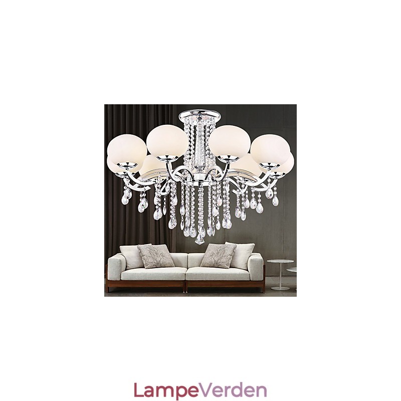 Lysekrone Krystal Luksus Modern Living 9 lys