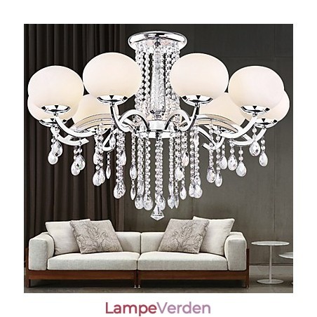 Lysekrone Krystal Luksus Modern Living 9 lys Lysekrone Krystal Luksus Modern Living 9 lys