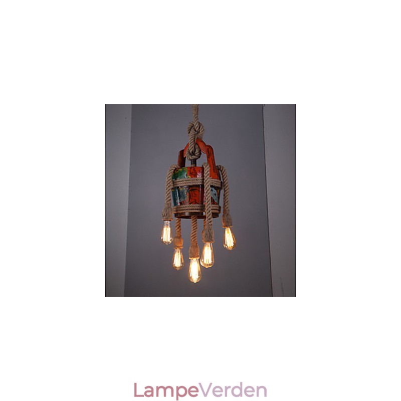 American Country Hamp Pavilion Lysekrone Lysekrone Retro mønster af patenterede produkter