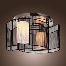 Loftslampe Moderne Design 2 Lys Sort