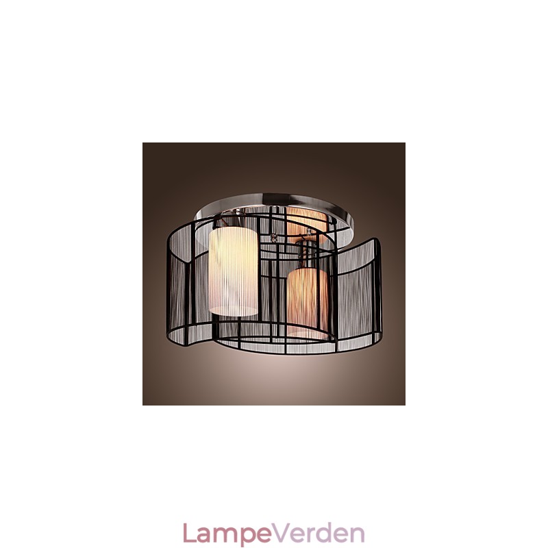 Loftslampe Moderne Design 2 Lys Sort