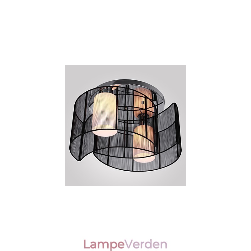 Loftslampe Moderne Design 2 Lys Sort