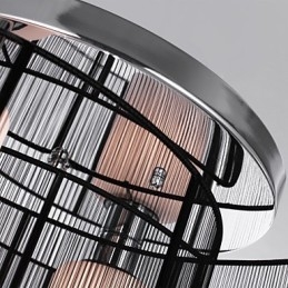 Loftslampe Moderne Design 2 Lys Sort