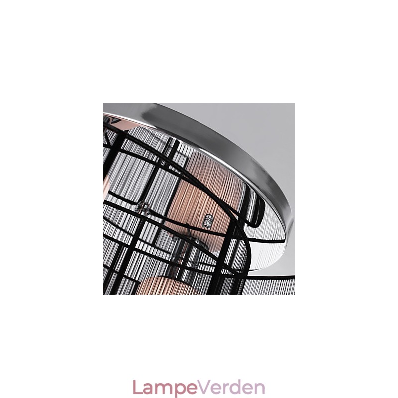 Loftslampe Moderne Design 2 Lys Sort