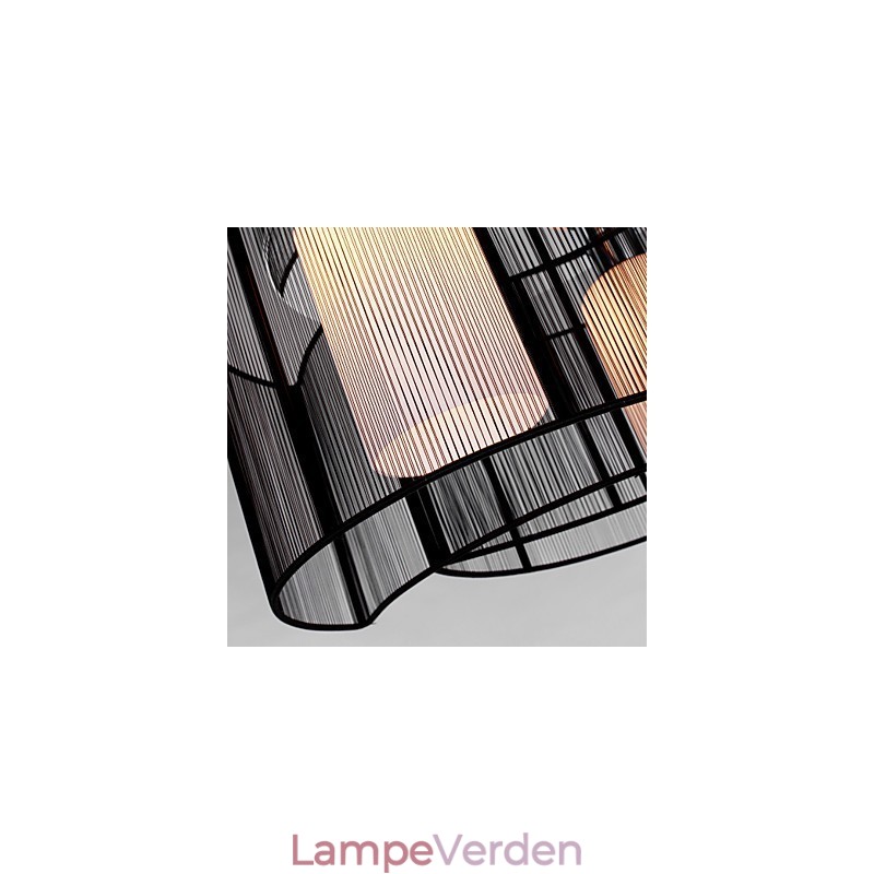 Loftslampe Moderne Design 2 Lys Sort