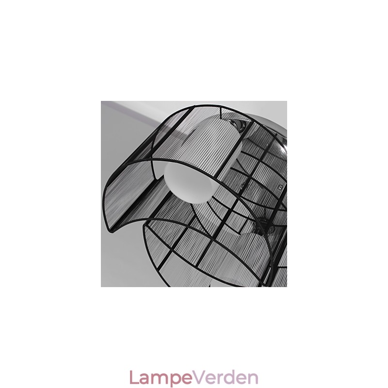 Loftslampe Moderne Design 2 Lys Sort