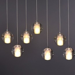 All Over The Sky Star Bocci Droplight Aurora Borealis Moderne glaskrystallampe