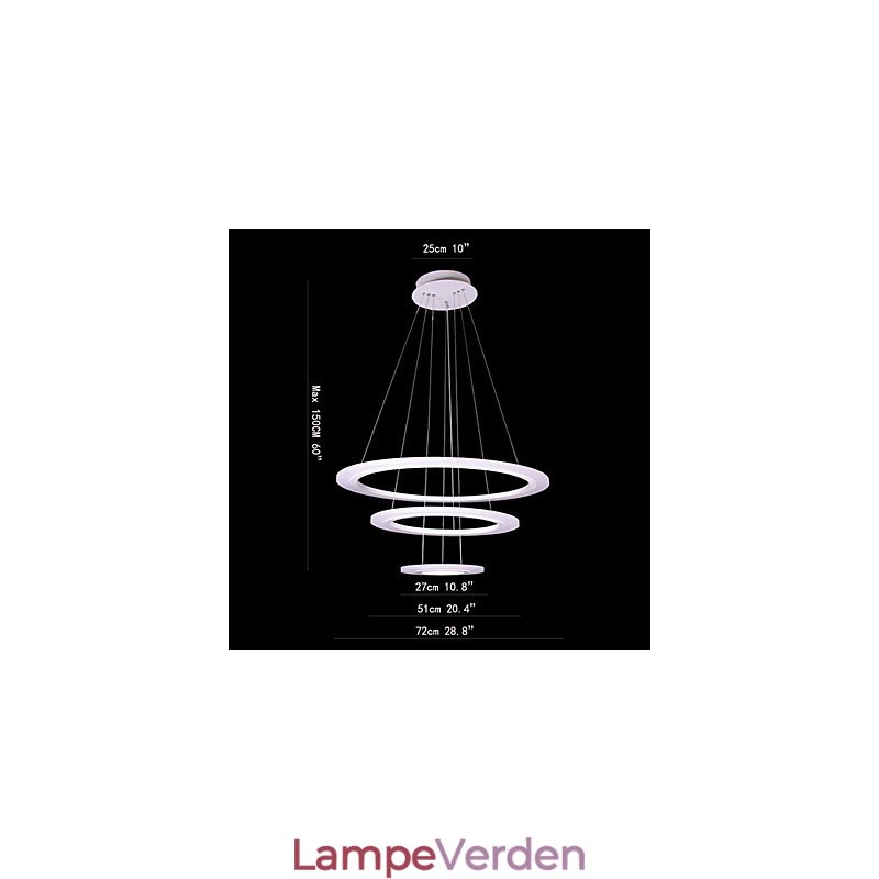 75 watt moderne moderne maleri akryl pendel