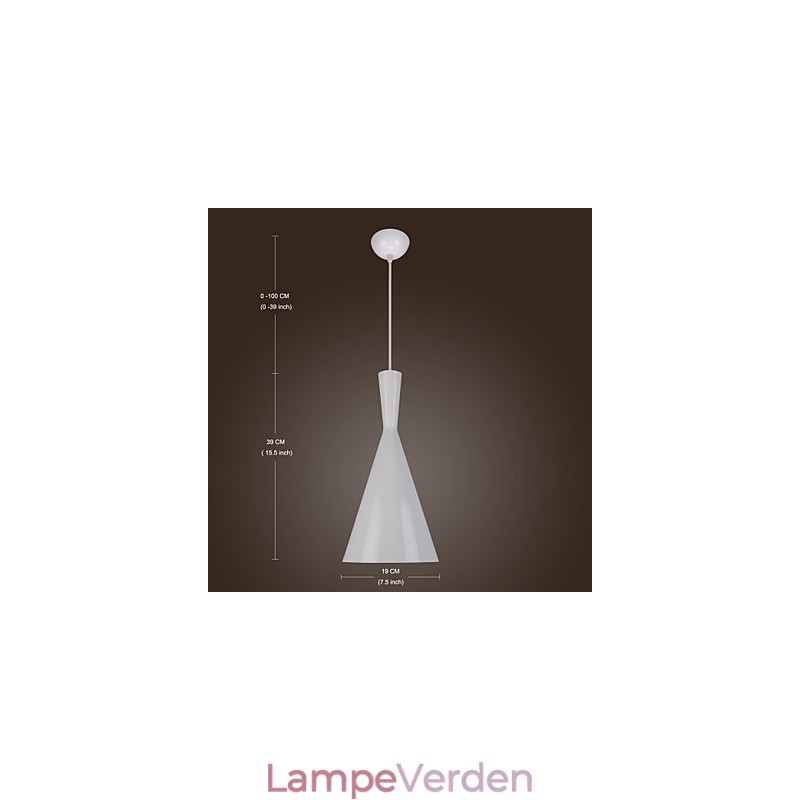 Moderne moderne retro land maleri metal pendel lys