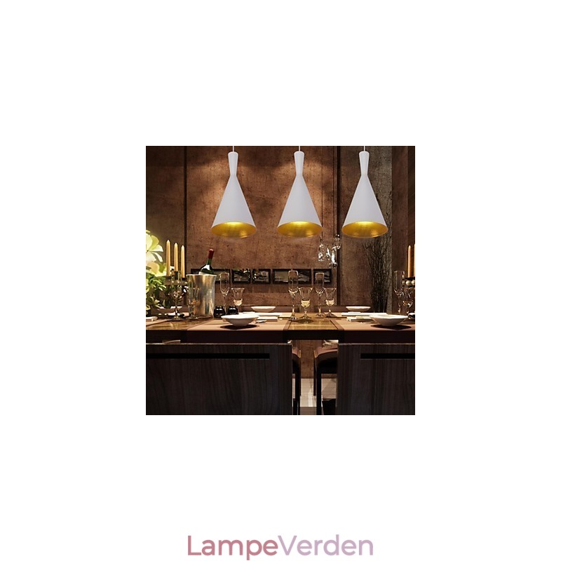 Moderne moderne retro land maleri metal pendel lys