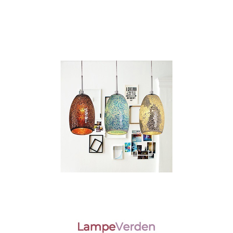 Traditionel klassisk vintage maleri metal pendel lys