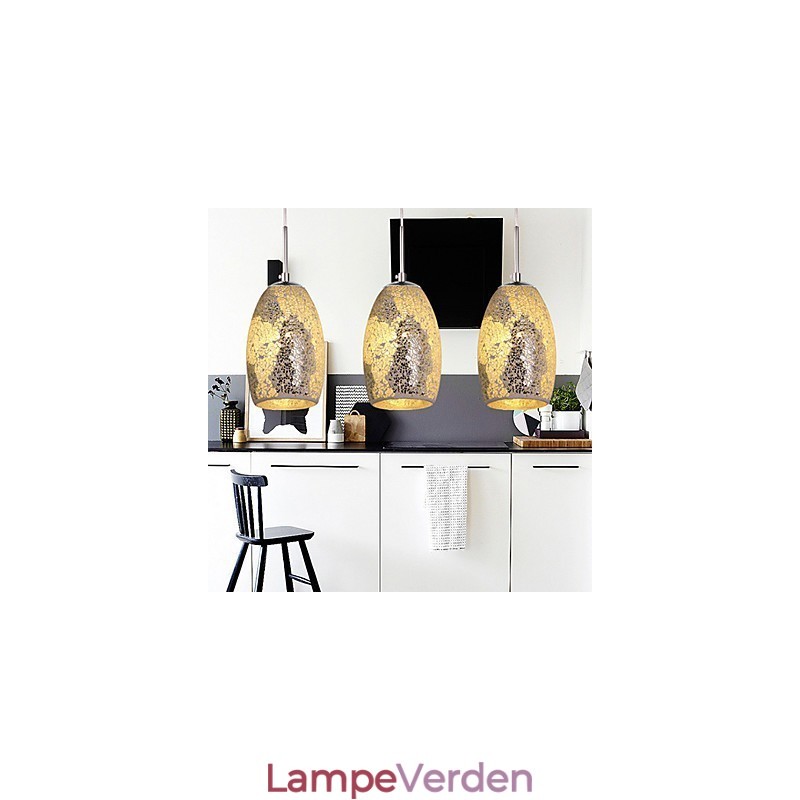 Traditionel klassisk vintage maleri metal pendel lys