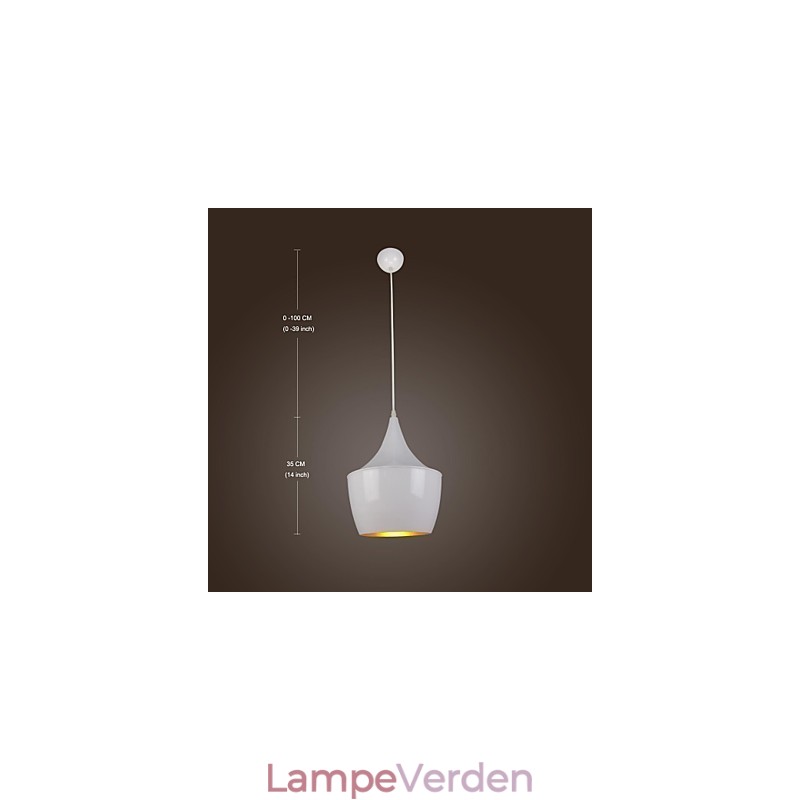 Moderne moderne retro land maleri metal pendel lys