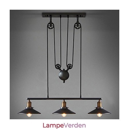 Pendellamper Vintage 3 lys ST64 pærer inkluderet op og ned system Pendellamper Vintage 3 lys ST64 pærer inkluderet op og ned system