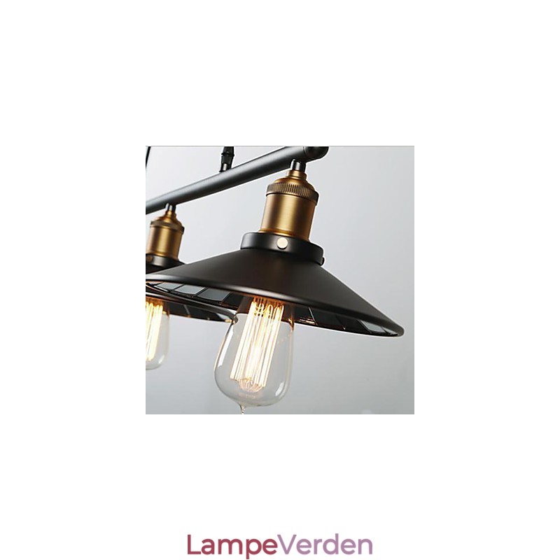 Pendellamper Vintage 3 lys ST64 pærer inkluderet op og ned system