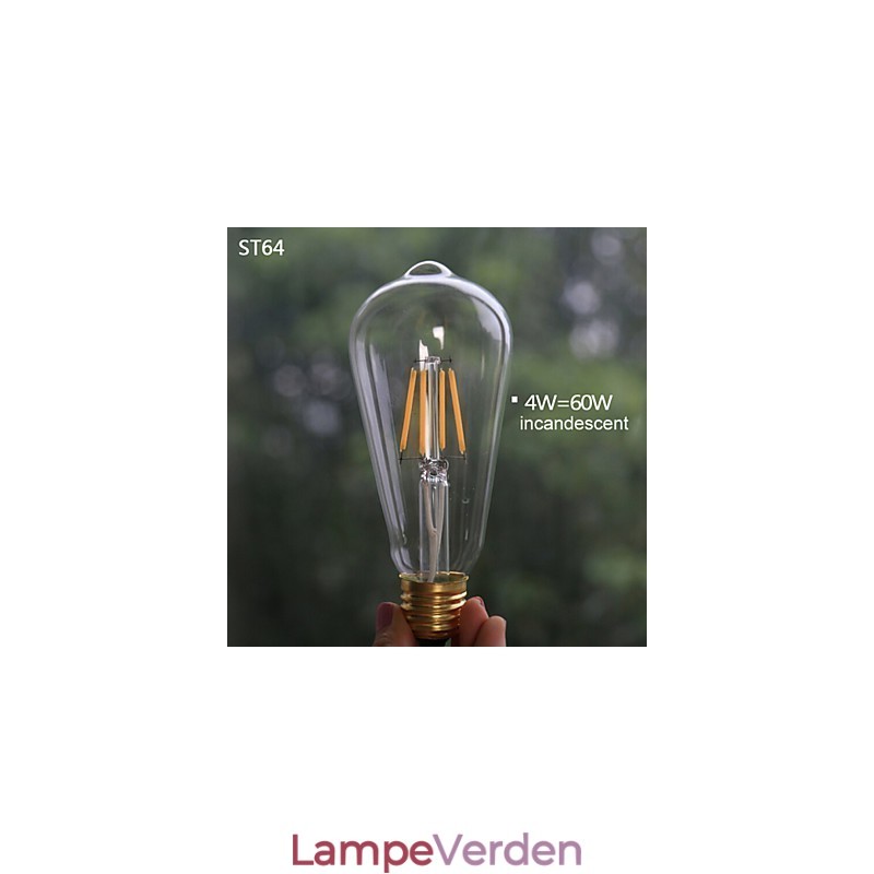 Pendellamper Vintage 3 lys ST64 pærer inkluderet op og ned system