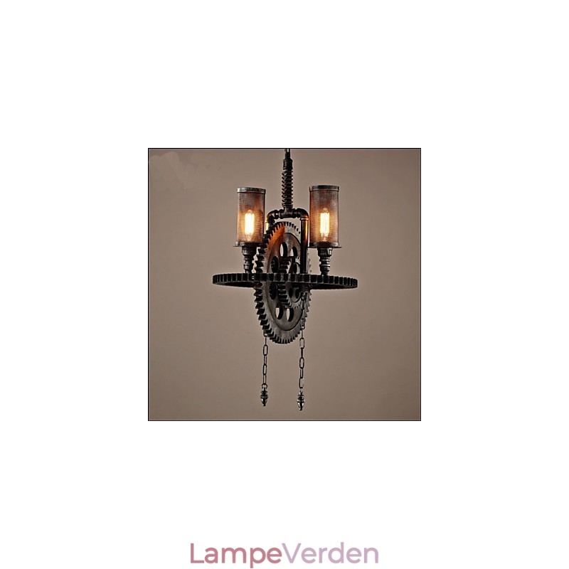 Industrial Wind Cafe Personaliseret Studio Gear Dobbelt Head Pendant