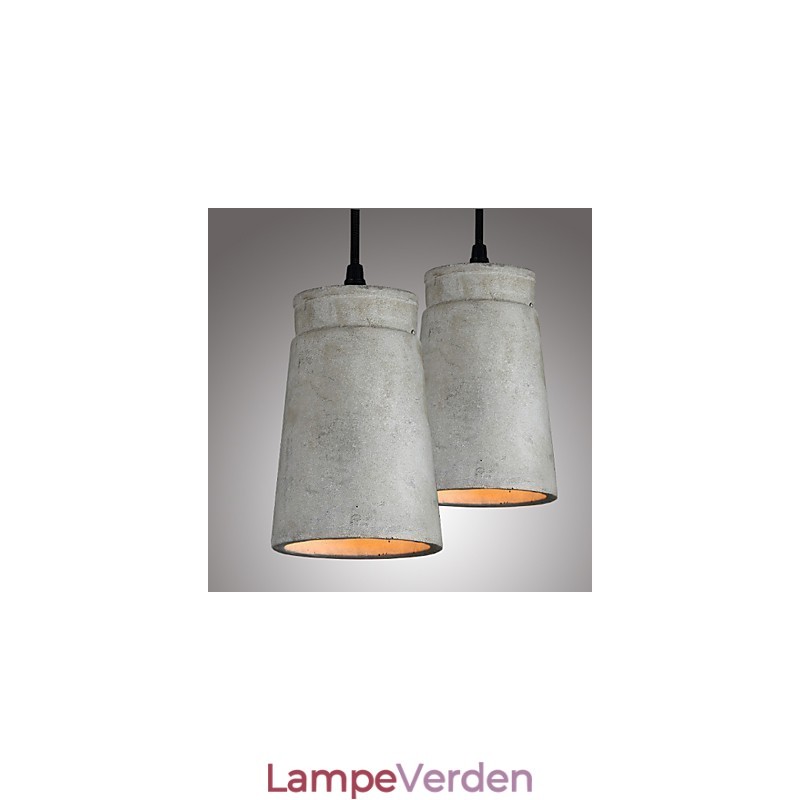 Nordisk Minimalistisk Retro Pendel Cement Vintage Lampe Belysningsarmatur