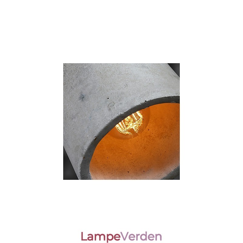 Nordisk Minimalistisk Retro Pendel Cement Vintage Lampe Belysningsarmatur