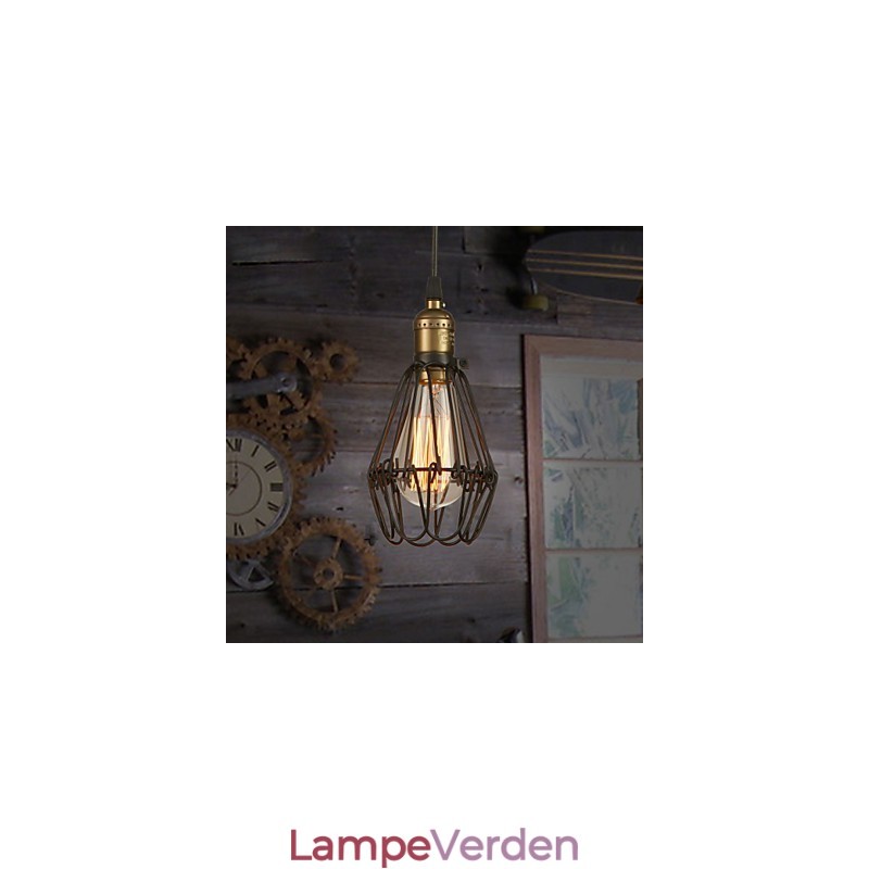 Pendellamper Vintage amerikansk landstil genskaber gamle måder smedejern lille bur droplight