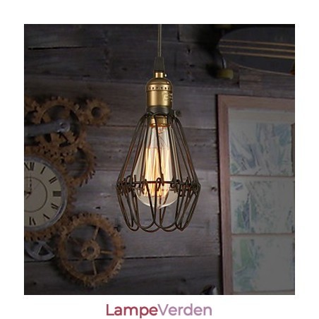 Pendellamper Vintage amerikansk landstil genskaber gamle måder smedejern lille bur droplight Pendellamper Vintage amerikansk landstil genskaber gamle måder smedejern lille bur droplight