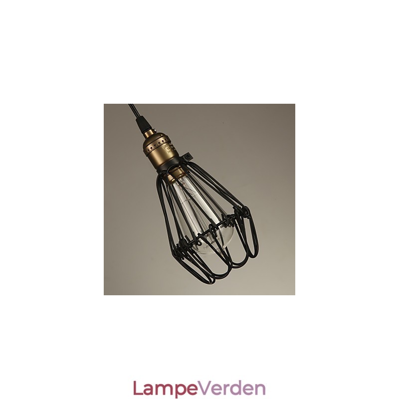 Pendellamper Vintage amerikansk landstil genskaber gamle måder smedejern lille bur droplight