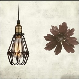 Pendellamper Vintage amerikansk landstil genskaber gamle måder smedejern lille bur droplight