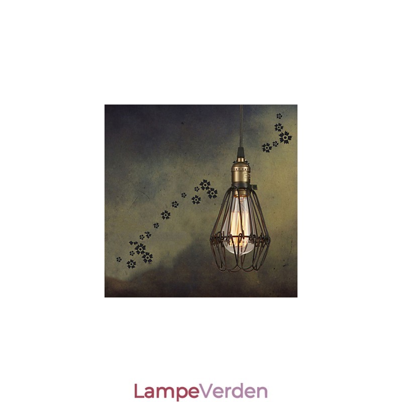 Pendellamper Vintage amerikansk landstil genskaber gamle måder smedejern lille bur droplight