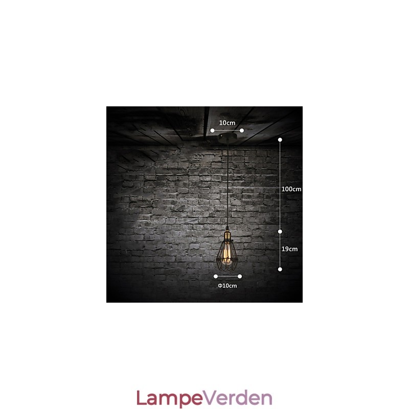 Pendellamper Vintage amerikansk landstil genskaber gamle måder smedejern lille bur droplight
