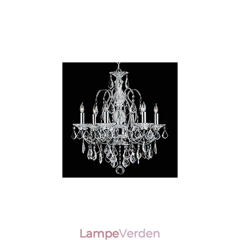 Traditionel klassisk krystal krom metal lysekrone