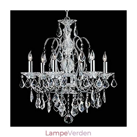 Traditionel klassisk krystal krom metal lysekrone Traditionel klassisk krystal krom metal lysekrone