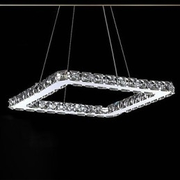 Moderne moderne krystal galvaniseret metal lysekrone