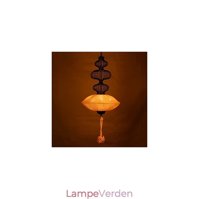 Nordic Retro Industrial Hamp Creative Birdcage Lamper