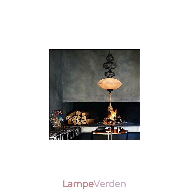 Nordic Retro Industrial Hamp Creative Birdcage Lamper