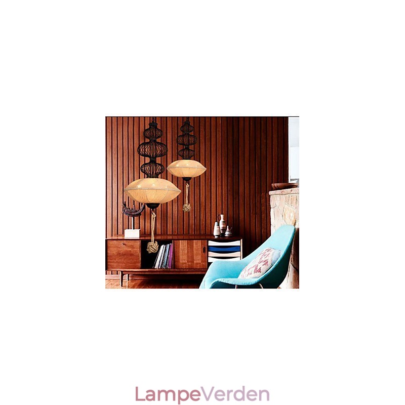 Nordic Retro Industrial Hamp Creative Birdcage Lamper