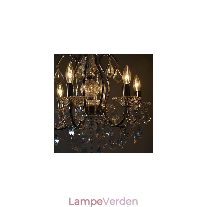 Traditionel klassisk krystal krom metal lysekrone