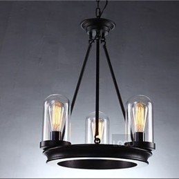 Amerikansk Retro Rund Pendant