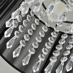 Moderne moderne Crystal Chrom Metal Pendel
