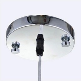 Moderne moderne Crystal Chrom Metal Pendel