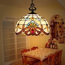 1 Meter Europæisk Pastoral Lampe Creative Art Glas Lille Droplight