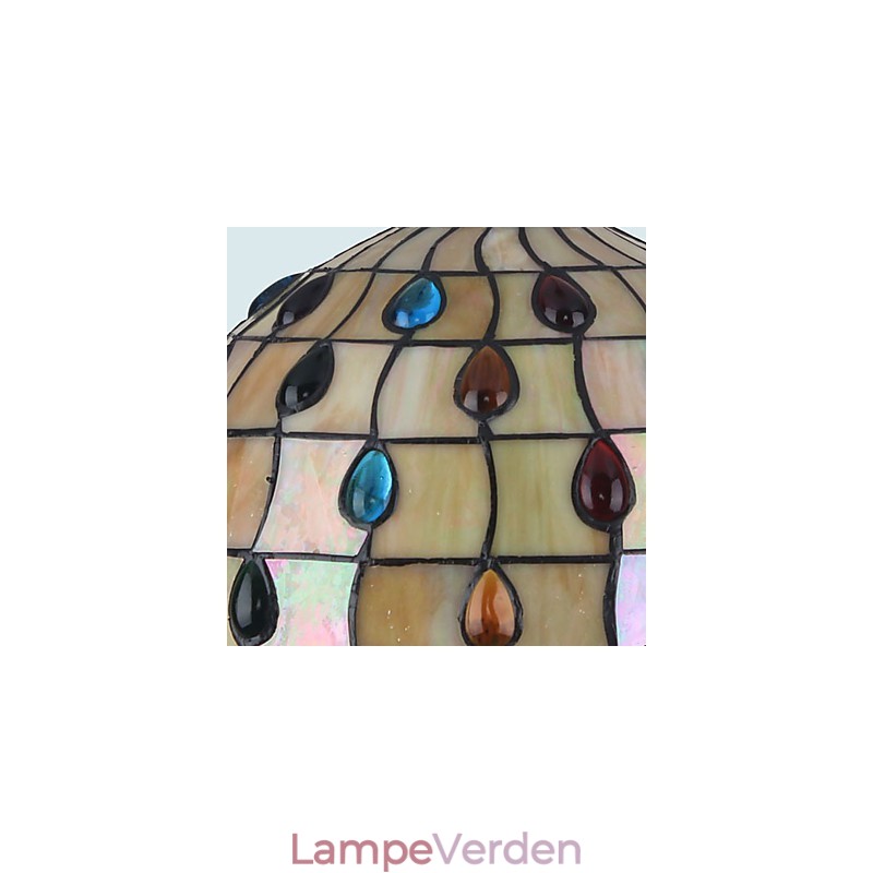 Europæisk landdistrikt kreativ kunst farvet glas lysekrone restaurering af gamle måder lampe lys